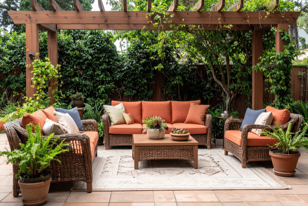 terrasse avec pergola