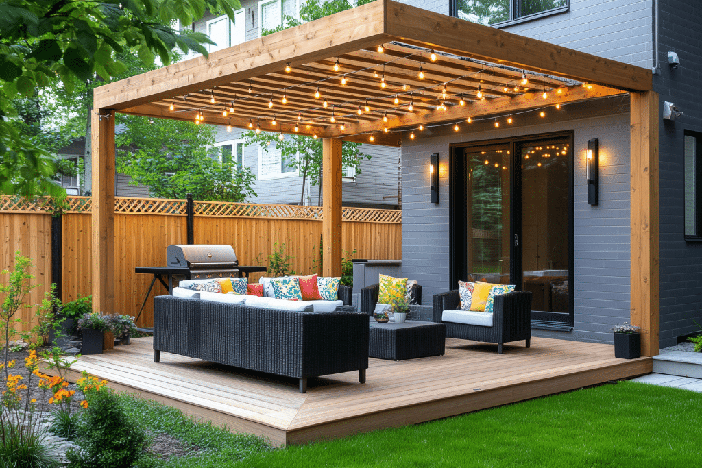 Style de jardin contemporain avec aménagement moderne